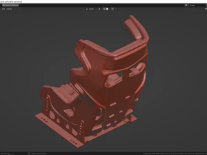 사벨트 스파인 시트 3D 모델