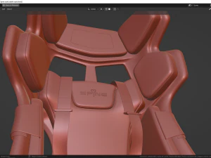 사벨트 스파인 시트 3D 모델