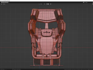 사벨트 스파인 시트 3D 모델
