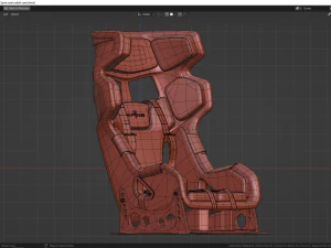 사벨트 스파인 시트 3D 모델