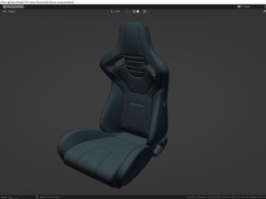 Braum ELITE-X Series Racing Seat 3D Model