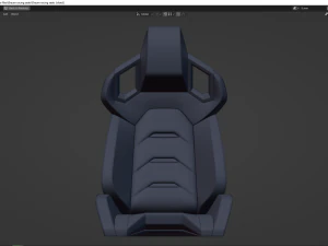 Braum racing seats from ALPHA-X SERIES 3D Model