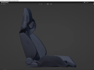 Braum racing seats from ALPHA-X SERIES 3D Model