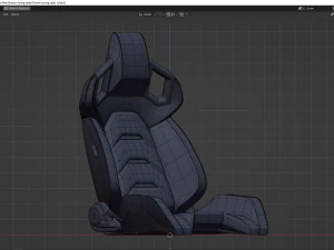 Braum racing seats from ALPHA-X SERIES 3D Model