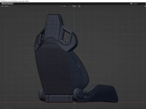 Braum racing seats from ALPHA-X SERIES 3D Model