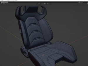 Braum racing seats from ALPHA-X SERIES 3D Model