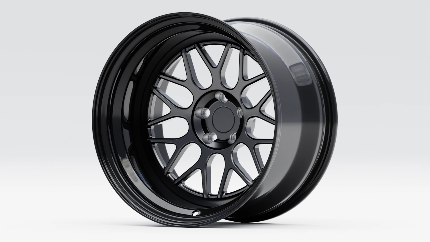 Custom Wheel N1 3D Model .c4d .max .obj .3ds .fbx .stl .blend 