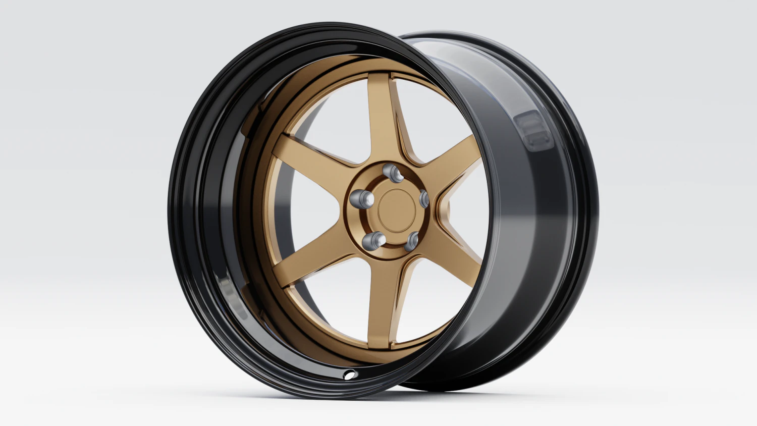 Custom Wheel N2 3D Model .c4d .max .obj .3ds .fbx .stl .blend 