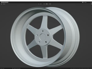 Custom Wheel N2 3D Model