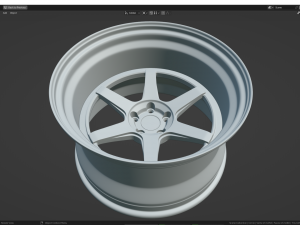 Custom Wheel N2 3D Model
