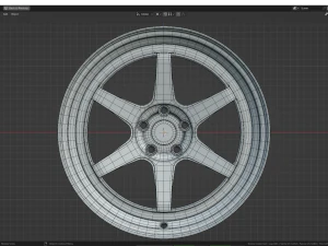 Custom Wheel N2 3D Model