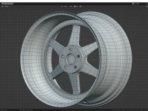 Custom Wheel N2 3D Model