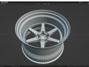 Custom Wheel N2 3D Model