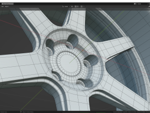 Custom Wheel N2 3D Model