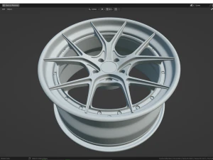 Custom Wheel N3 3D Model