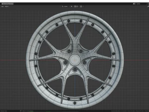 Custom Wheel N3 3D Model