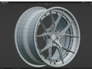 Custom Wheel N3 3D Model