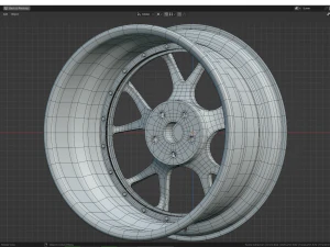 Custom Wheel N3 3D Model