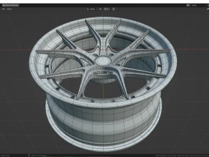 Custom Wheel N3 3D Model