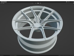 Custom Wheel N4 3D Model