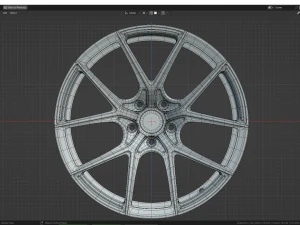 Custom Wheel N4 3D Model
