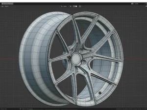 Custom Wheel N4 3D Model