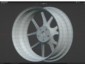 Custom Wheel N4 3D Model