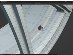 Custom Wheel N4 3D Model
