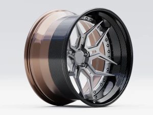 Custom Wheel N5 3D Model