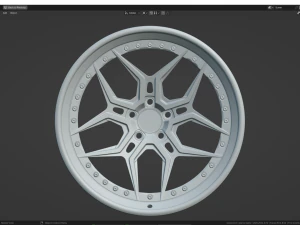 Custom Wheel N5 3D Model