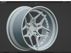 Custom Wheel N5 3D Model