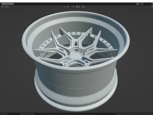 Custom Wheel N5 3D Model