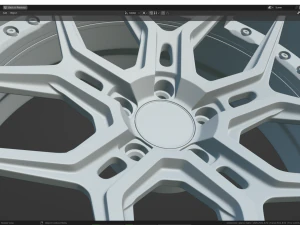 Custom Wheel N5 3D Model
