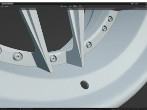 Custom Wheel N5 3D Model