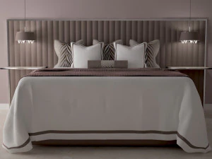 Bed with bedclothes 3D Model