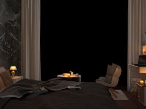 3D Interior Modern Bedroom 3D Model