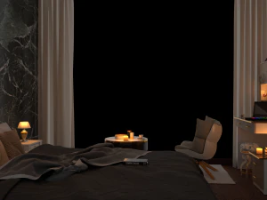 3D Interior Modern Bedroom 3D Model