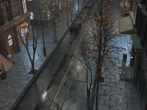 3D Industrial City Block- City Street 3D Model