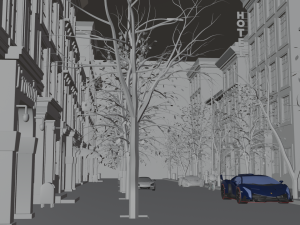 3D Industrial City Block- City Street 3D Model