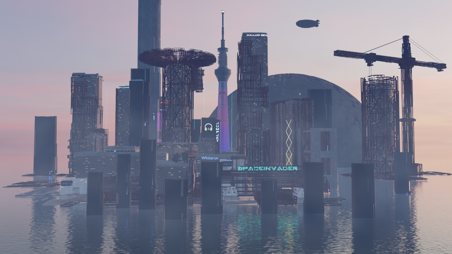 Futuristic City - Ocean City 3D Модель In Город 3DExport