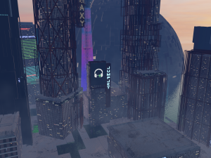 Futuristic City - Ocean City 3D Model