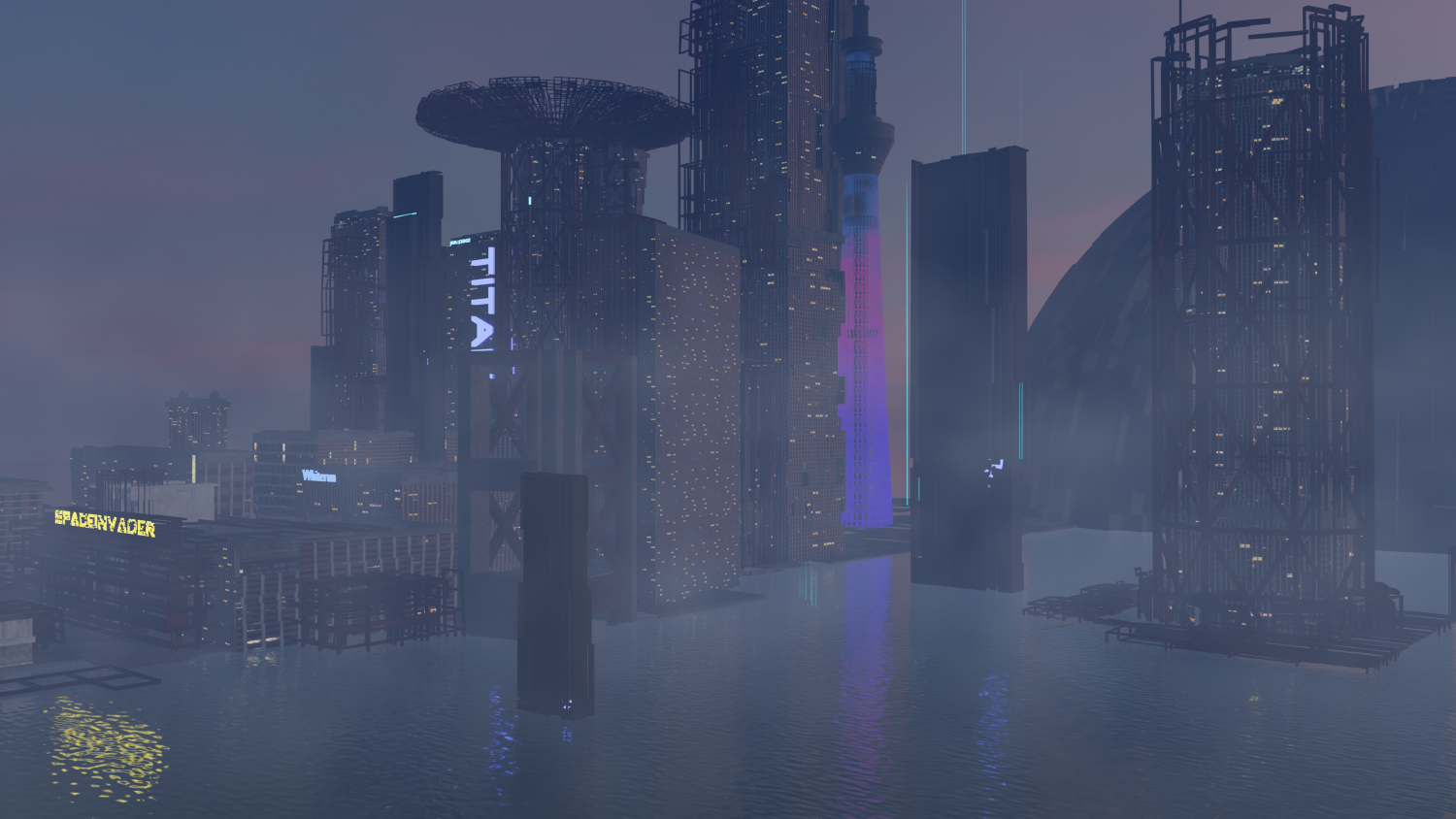 Futuristic City - Ocean City 3D Модель In Город 3DExport