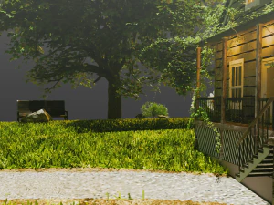 of Magic book with a landscape - Nature 3D Model