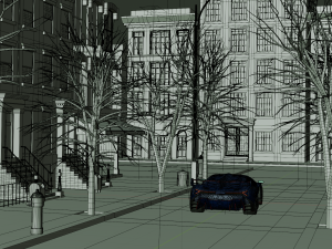 3D Animation of a Jet Fighter Launches a Missile at a Car 3D 모델