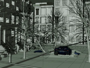 3D Animation of a Jet Fighter Launches a Missile at a Car 3D Model