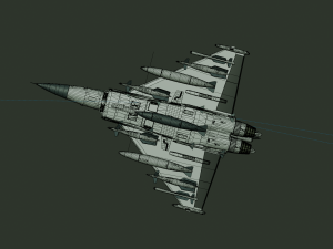 3D Animation of a Jet Fighter Launches a Missile at a Car 3D 모델