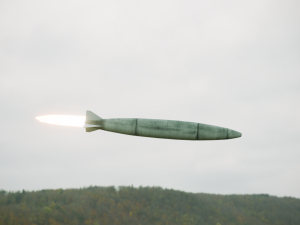 3D Animation of a Jet Fighter Launches a Missile at a Car 3D 모델