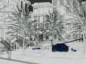 3D Animation of a Jet Fighter Launches a Missile at a Car 3D 모델
