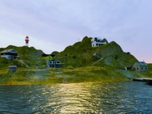 Isolated Island Model 3D