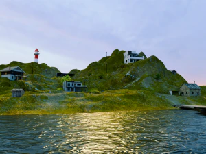 Isolated Island 3D Model